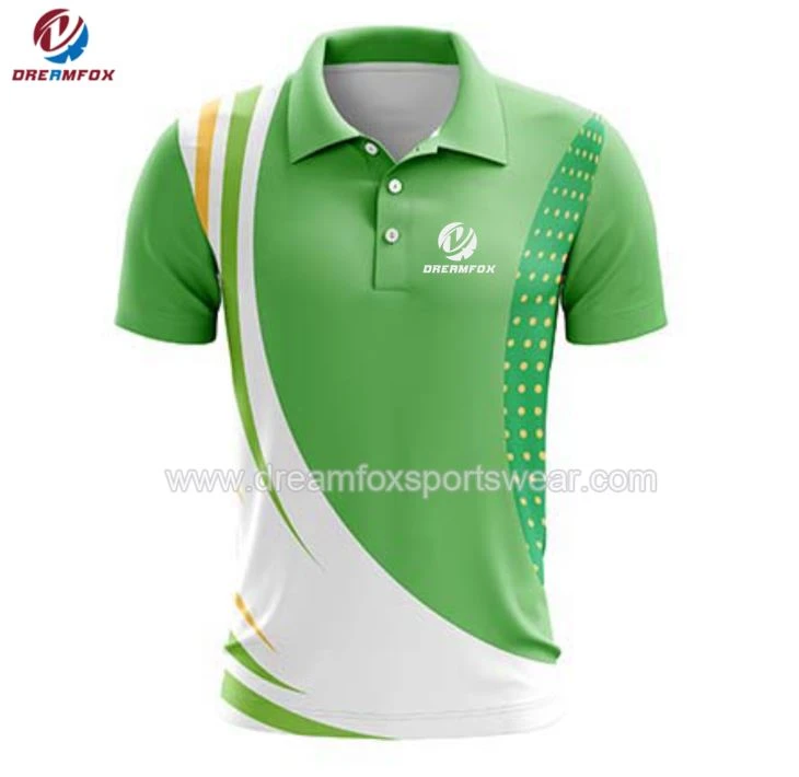 Camicia di polo degli uomini asciutta del poliestere di sublimazione su ordinazione della fabbrica della Cina
